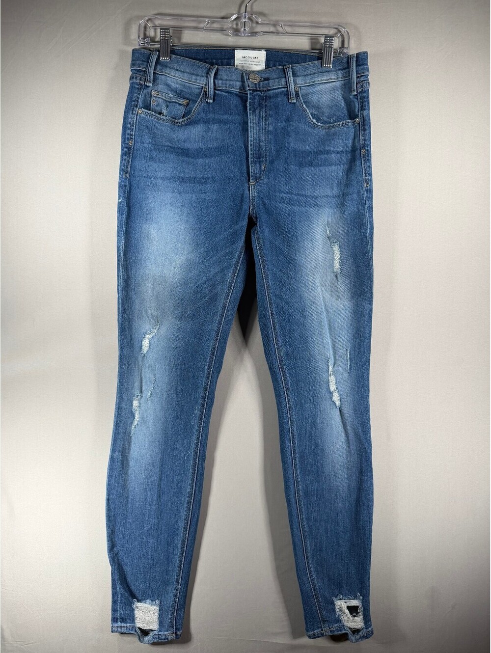 McGuire Distressed Skinny Jeans Size 31 Made in LA